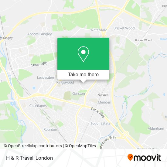 H & R Travel map