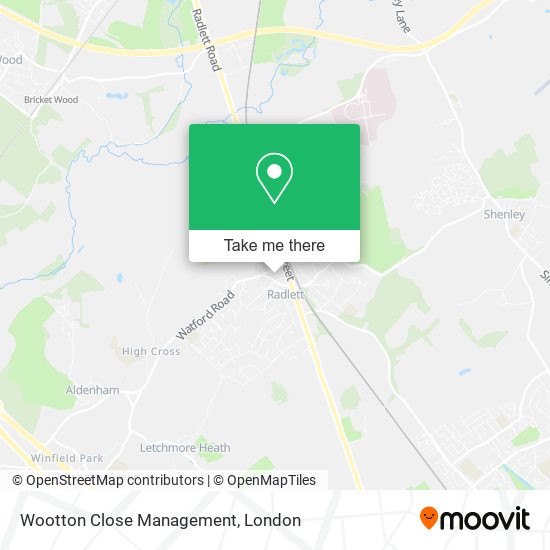 Wootton Close Management map