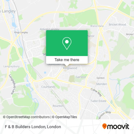 F & B Builders London map