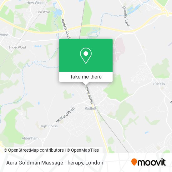 Aura Goldman Massage Therapy map