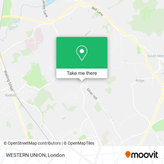 WESTERN UNION map