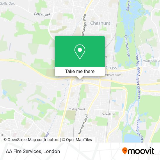 AA Fire Services map
