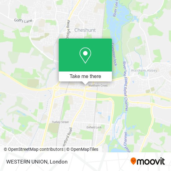 WESTERN UNION map