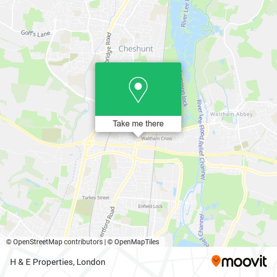 H & E Properties map