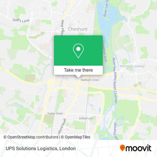 UPS Solutions Logistics map