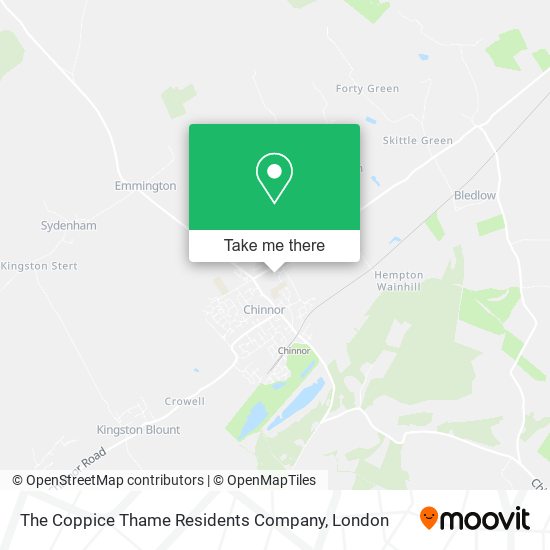 The Coppice Thame Residents Company map