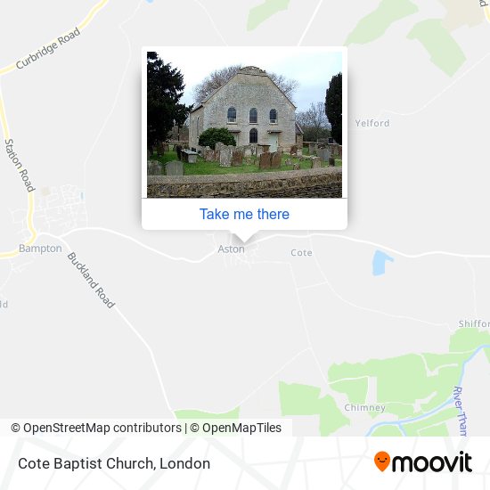 Cote Baptist Church map