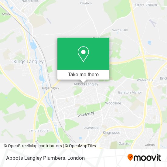 Abbots Langley Plumbers map