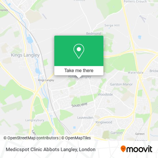 Medicspot Clinic Abbots Langley map