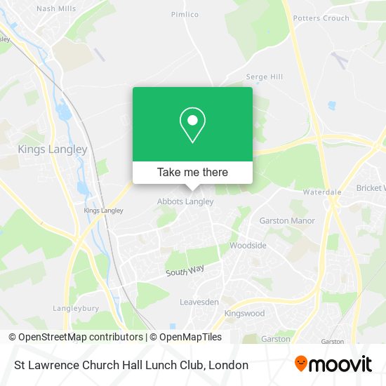 St Lawrence Church Hall Lunch Club map