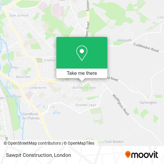 Sawpit Construction map