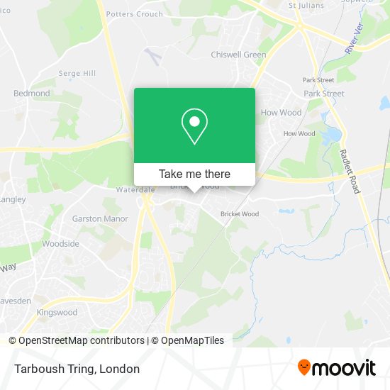 Tarboush Tring map