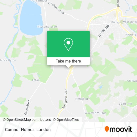 Cumnor Homes map