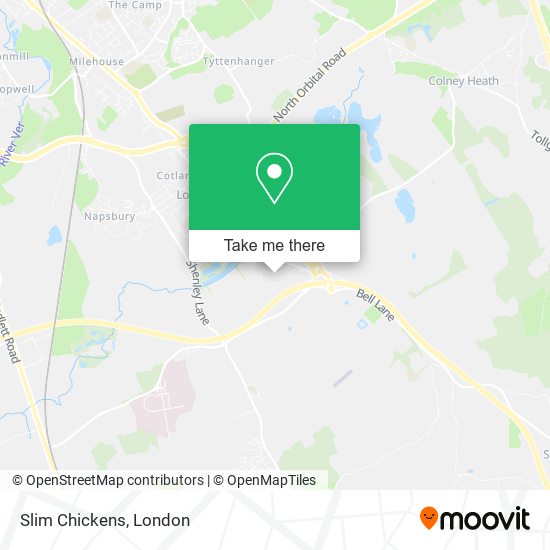 Slim Chickens map