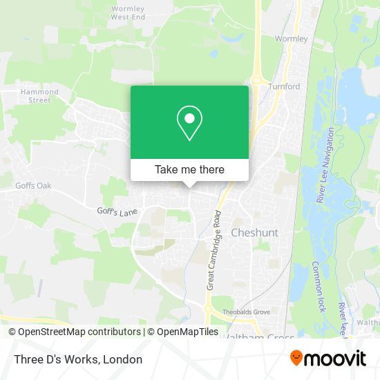 Three D's Works map