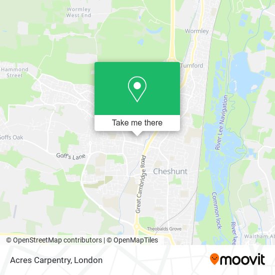 Acres Carpentry map