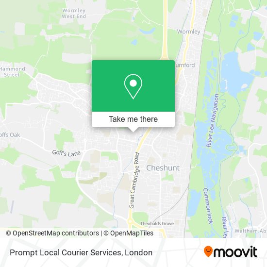Prompt Local Courier Services map