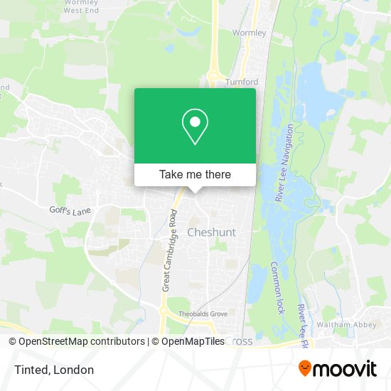 Tinted map