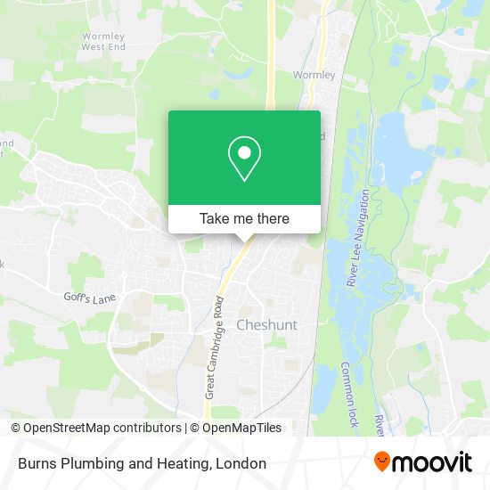 Burns Plumbing and Heating map