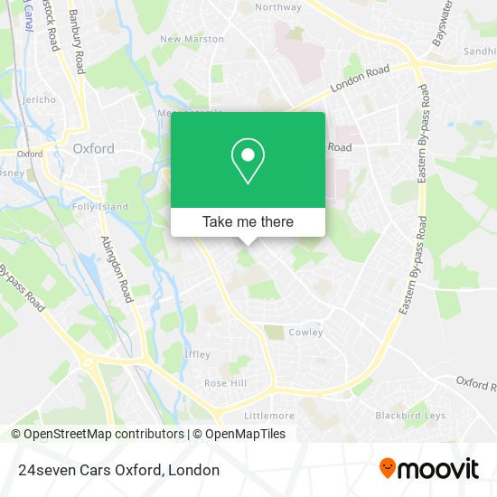24seven Cars Oxford map