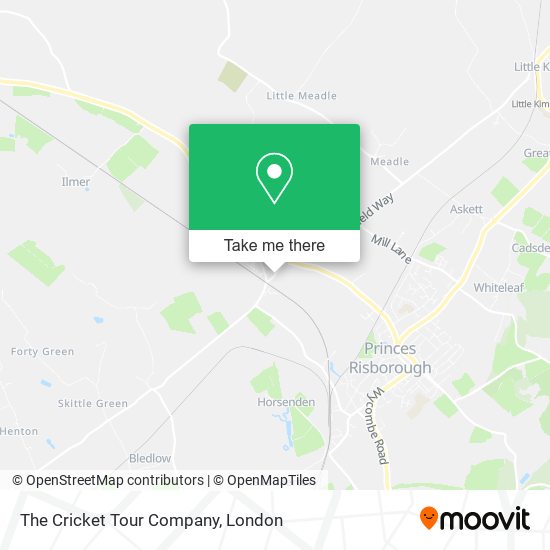 The Cricket Tour Company map