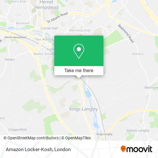 Amazon Locker-Kosh map