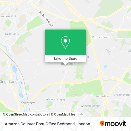 Amazon Counter-Post Office Bedmond map