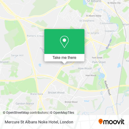 Mercure St Albans Noke Hotel map