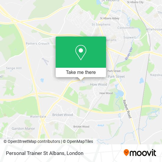 Personal Trainer St Albans map