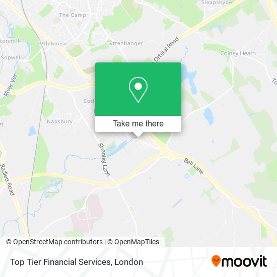 Top Tier Financial Services map