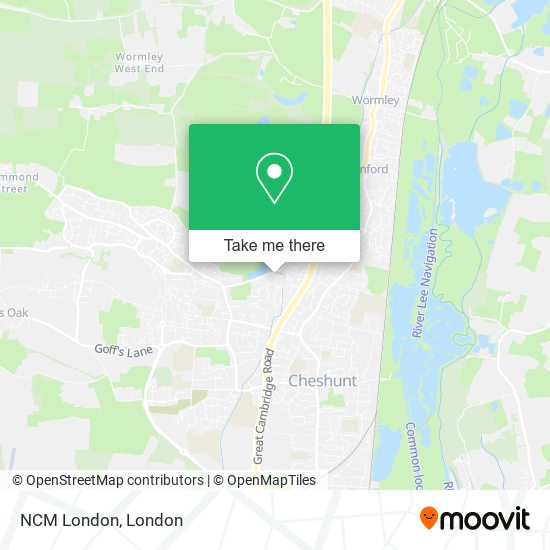 NCM London map