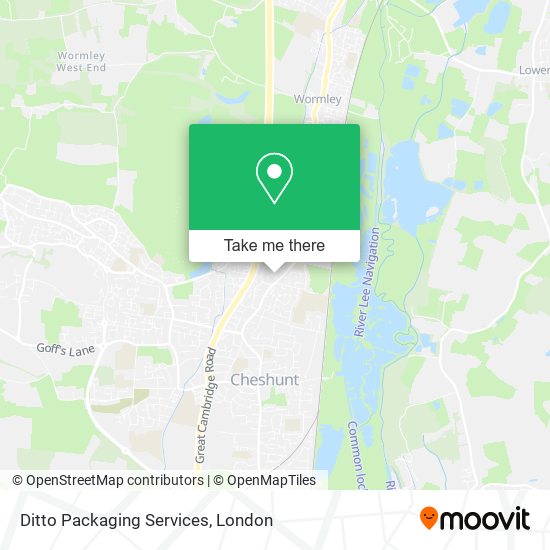 Ditto Packaging Services map