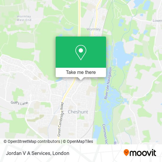 Jordan V A Services map