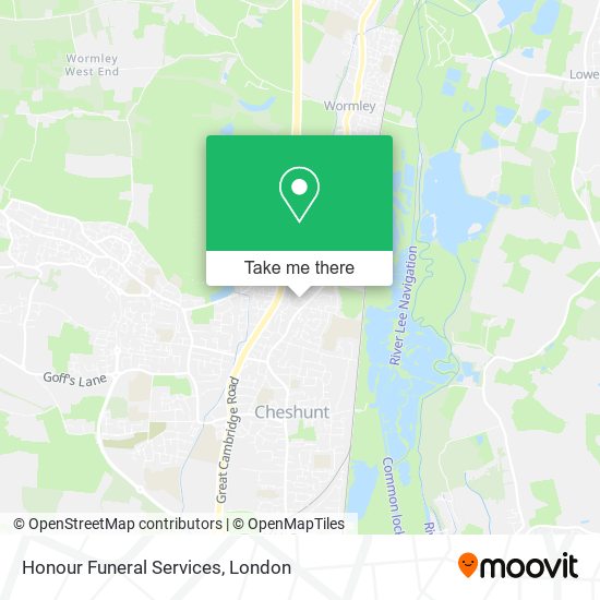 Honour Funeral Services map