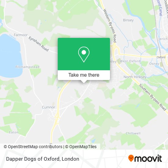 Dapper Dogs of Oxford map