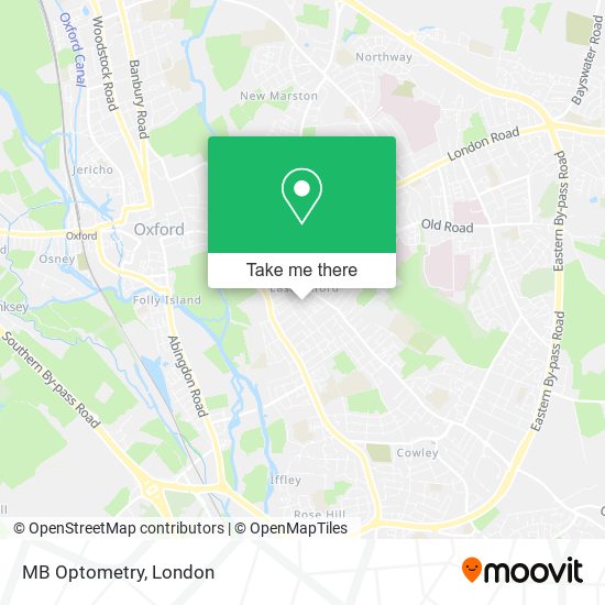MB Optometry map