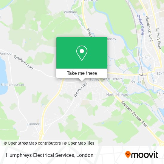 Humphreys Electrical Services map