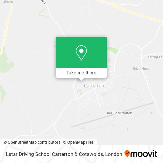 Lstar Driving School Carterton & Cotswolds map