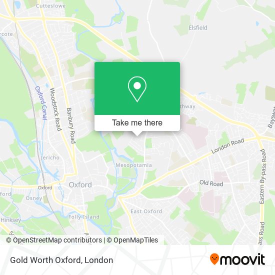 Gold Worth Oxford map