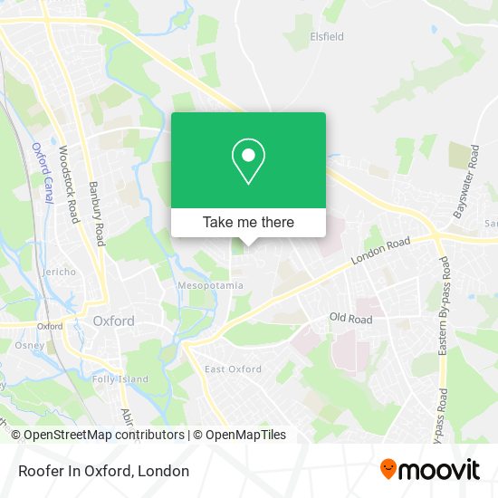Roofer In Oxford map