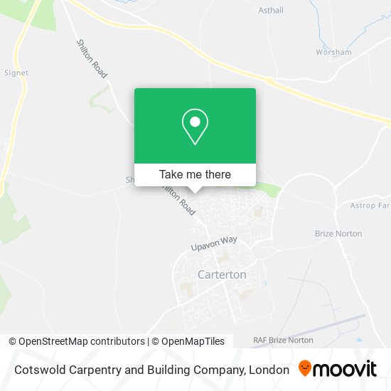 Cotswold Carpentry and Building Company map