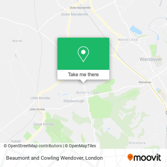 Beaumont and Cowling Wendover map