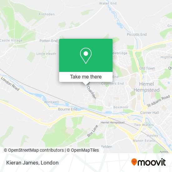 Kieran James map