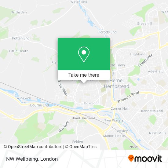 NW Wellbeing map