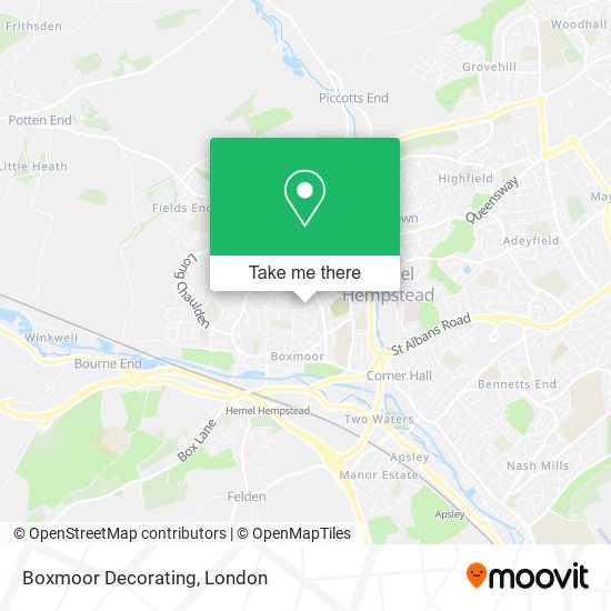 Boxmoor Decorating map