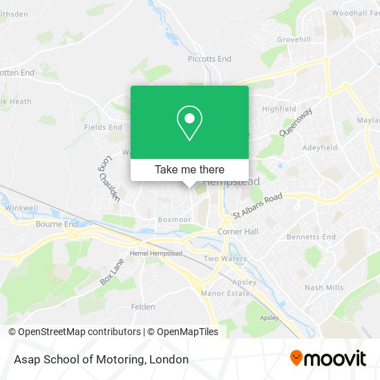 Asap School of Motoring map