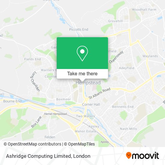 Ashridge Computing Limited map