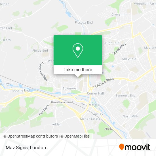 Mav Signs map