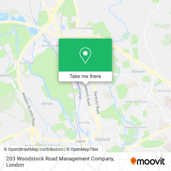 203 Woodstock Road Management Company map