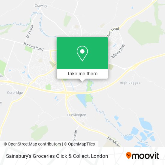 Sainsbury's Groceries Click & Collect map